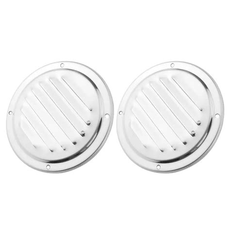 2PCS Marine Grade Stainless Steel 316 Boat Round Air Vent Louver Vent ...