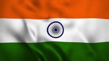 India Flag Animation Stock Video Footage for Free Download