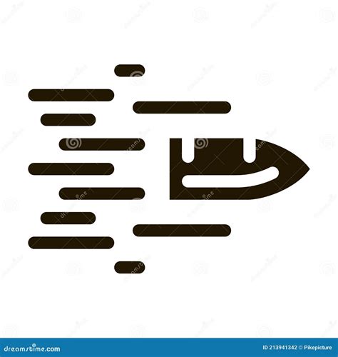 Flying Bullet Icon Vector Glyph Illustration Stock Vector ...