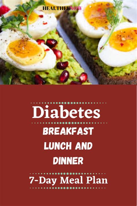 7-Day Meal Plan For Diabetics: Low Carb Meals in 2020 | Diabetic meal ...