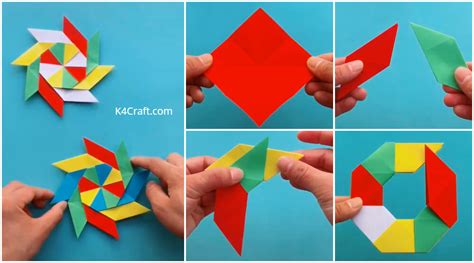 How To Make 8 Pointed Transforming Ninja Star Step By Step Origami ...