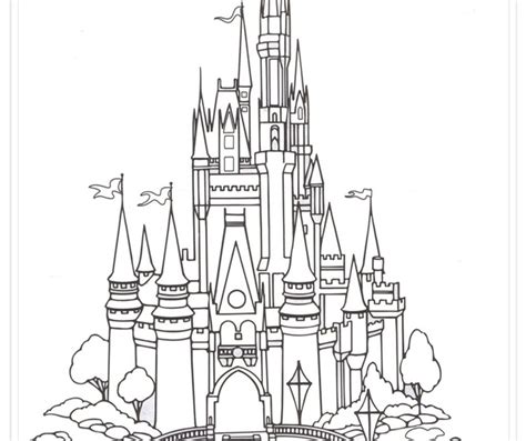 Cinderella Castle Drawing Outline - img-weed