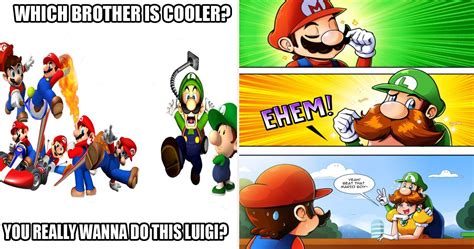 Family Feud: 25 Hilarious Mario Vs. Luigi Memes That Make Fans Choose