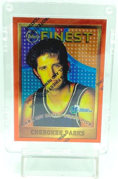 Vintage 1996 Topps Finest Cherokee Parks Rookie Insert Card #122 ...