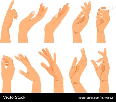 Hand Gestures Clipart Png Images Hand Gestures Simple Png Set Hand ...