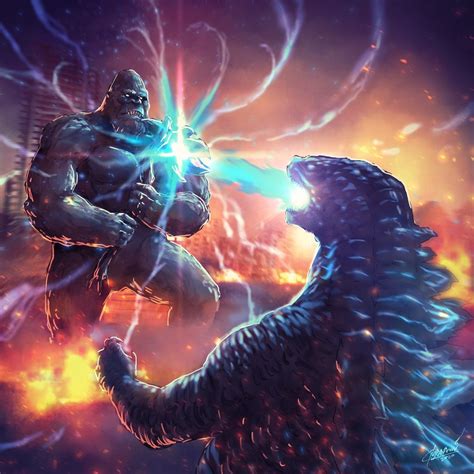 Godzilla V Kong by GARAYANN on DeviantArt | Kong godzilla, King kong vs ...