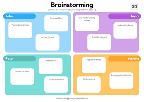 Notion Brainstorm Template