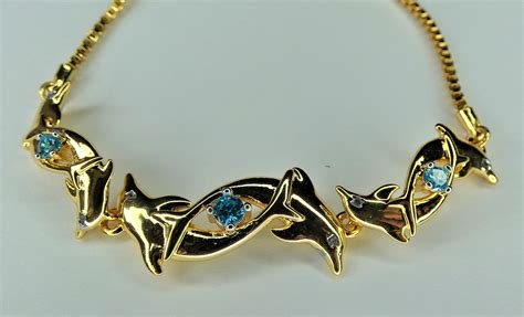 Adjustable Dolphin Bracelet with Diamonds | Etsy