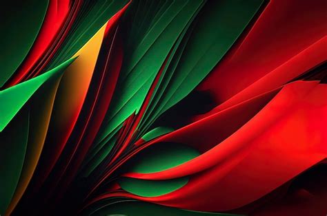 Red And Green Abstract Background