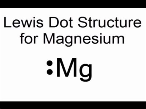 Magnesium Electron Dot Diagram