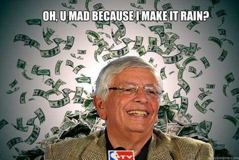 David Stern Makes It Rain memes | quickmeme