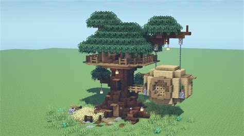 Minecraft Tutorial - How to Build a Tree House - YouTube