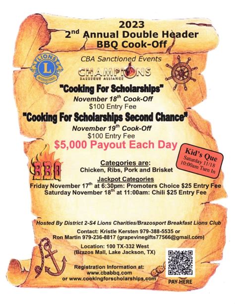 2022-2023 Scholarships - Cooking for Scholarships