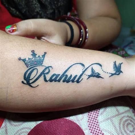 Rahul Name Tattoo On Boy Hand - New Query