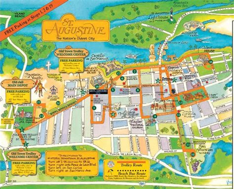 Downtown St Augustine Florida Map