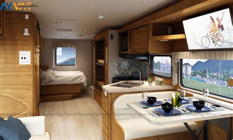 Motorhome 3D Visualization Interior Design - Motorhome 3D Model