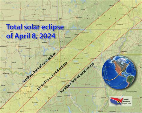 2024 Solar Eclipse Map 2024 Total Solar Eclipse Animation For North ...