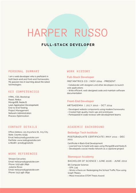 10+ Free Canva Resume Templates [+Review]