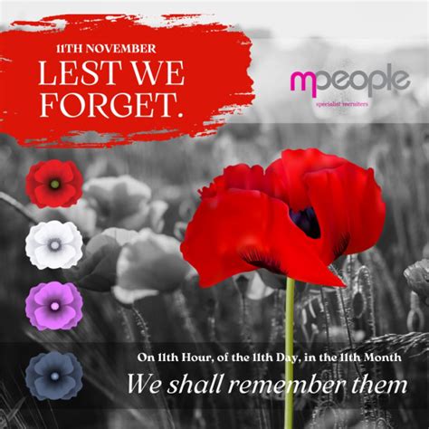 What are the different poppy colours this remembrance Sunday