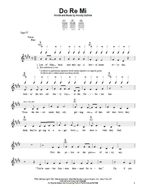 Do Re Mi | Sheet Music Direct