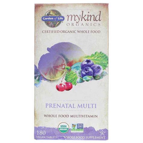 Prenatal Multi Whole Food Multivitamin, Garden Of Life mykind Organics