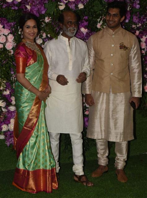 Rajinikanth at Big Fat Wedding with New Son-In-Law