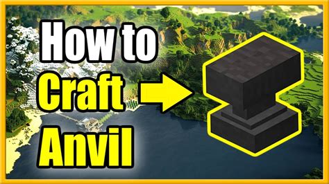 How to Make an Anvil in Minecraft Survival (Recipe Tutorial) - YouTube