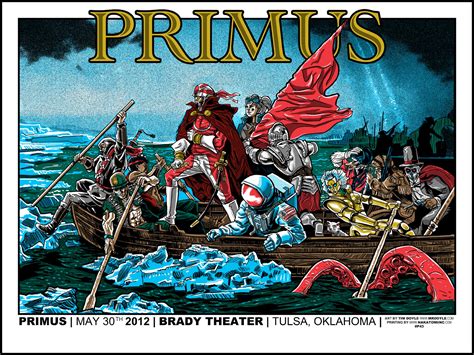 INSIDE THE ROCK POSTER FRAME BLOG: Tonight's Primus Poster from Tulsa ...