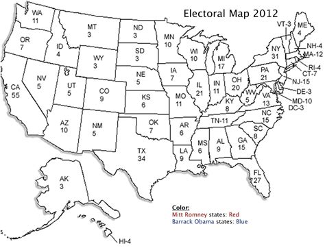 Printable United States Map Coloring Page