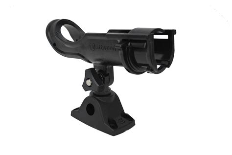 Attwood 50094 Heavy Duty Adjustable Rod Holder with Combo Mount Black ...