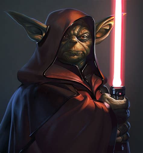 Dark Yoda | Dark side star wars, Star wars artwork, Star wars