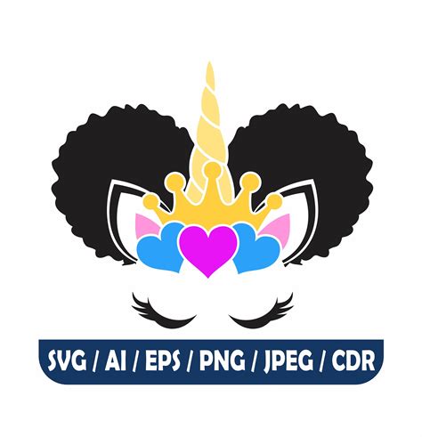 Unicorn Girl SVG, Unicorn Crown Svg, Unicorn Face SVG, Svg Files For ...