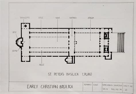 Early Christian Basilica Floor Plan