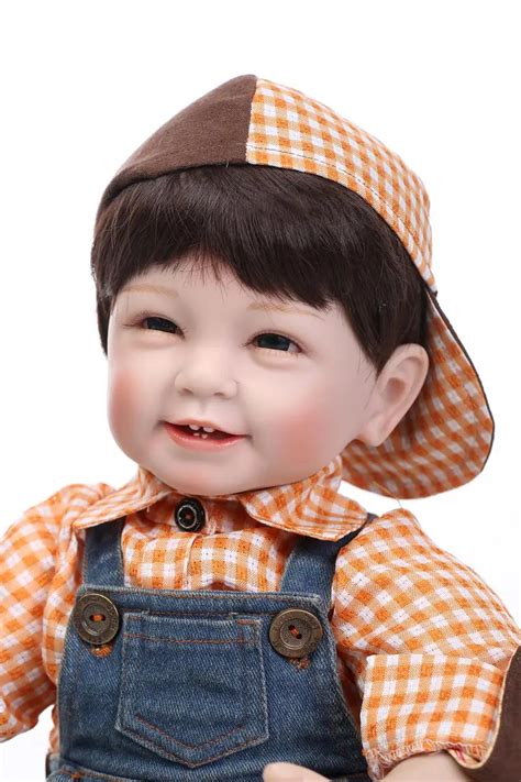 Cute NPK BOY doll reborn 22inch 55cm soft silicone reborn baby dolls ...