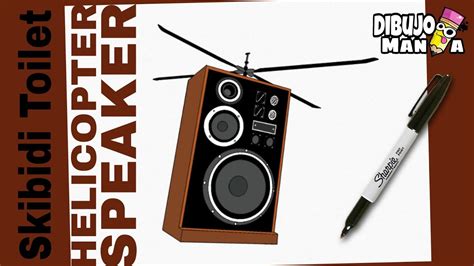 HOW TO DRAW A HELICOPTER SPEAKER by SKIBIDI TOILET | EASY | STEP BY STEP