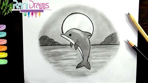 acuerdo Infantil emocionante lapiz delfin dibujo Alérgico Eficiente ...