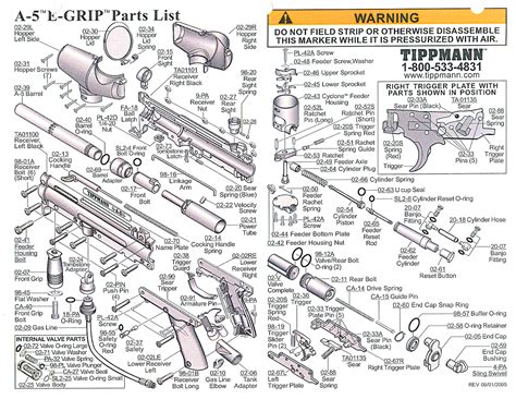 Tippmann A-5 E-Grip Parts and Diagram – TippmannParts