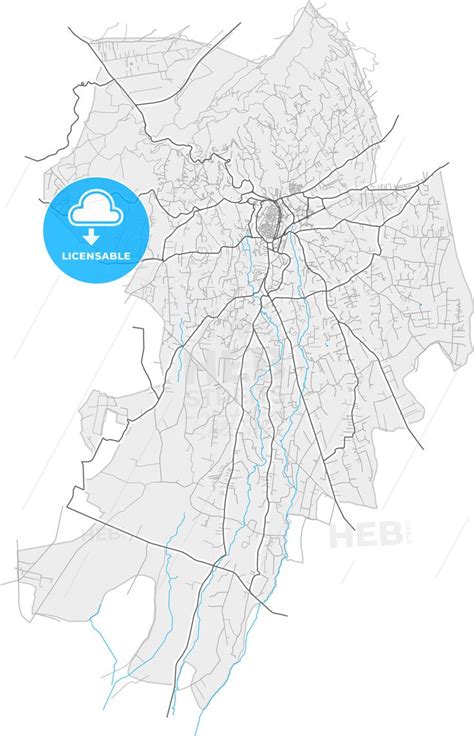 Velletri, Lazio, Italy, high resolution vector map - HEBSTREITS