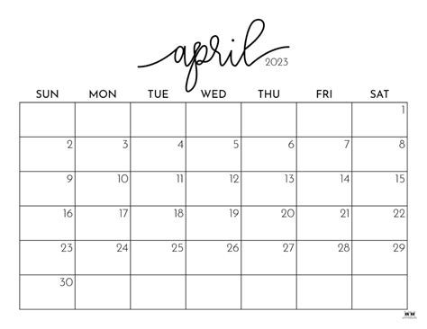 April 2023 April Calendar - Get Latest Map Update