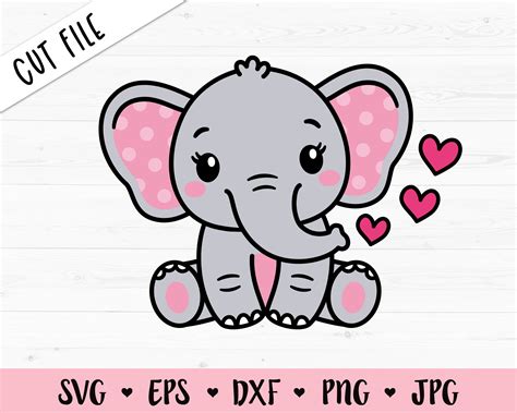 Craft Supplies & Tools Cricut Flower Elephant svg Elephant svg Svg ...