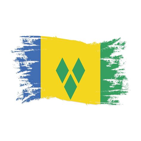 Saint Vincent and the Grenadines Flag design vector 3031196 Vector Art ...