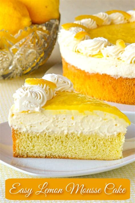 Lemon Mousse Cake - starts with a great lemon curd recipe!