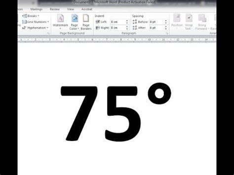 How to insert degree symbol in word 2016 - nanaxsat