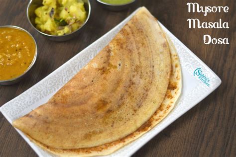 Mysore Masala Dosa Recipe | Karnataka Style Masala Dosa - Subbus Kitchen