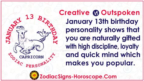 January 13 Zodiac – Accurate Birthday Personality Horoscope | ZSH