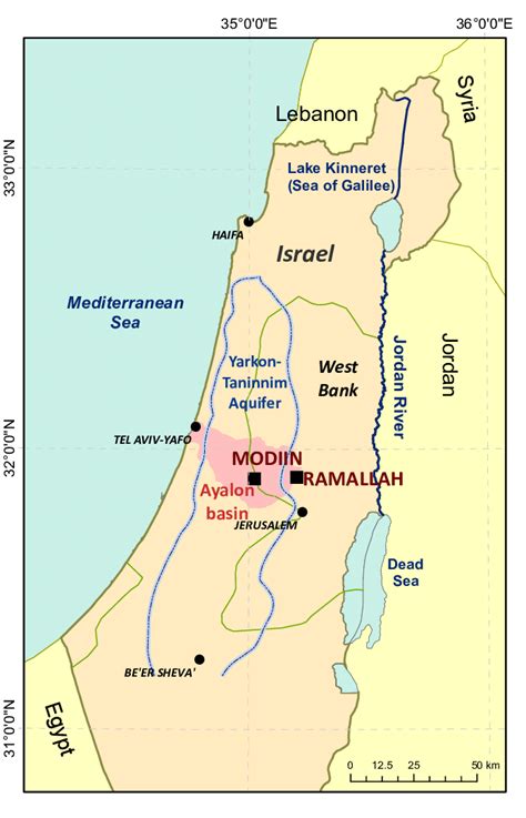 Ramallah Palestine Map