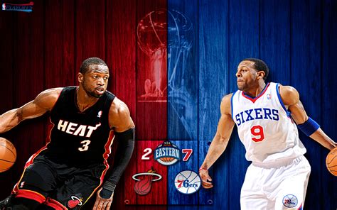 heat vs 76ers 2011 nba playoffs widescreen photo