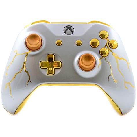 Gold Thunder UN-MODDED Custom Controller Compatible with Xbox One S/X ...