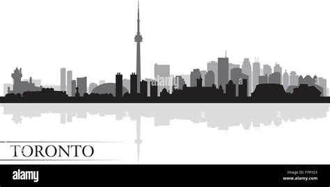 Toronto city skyline silhouette background Stock Vector Image & Art - Alamy