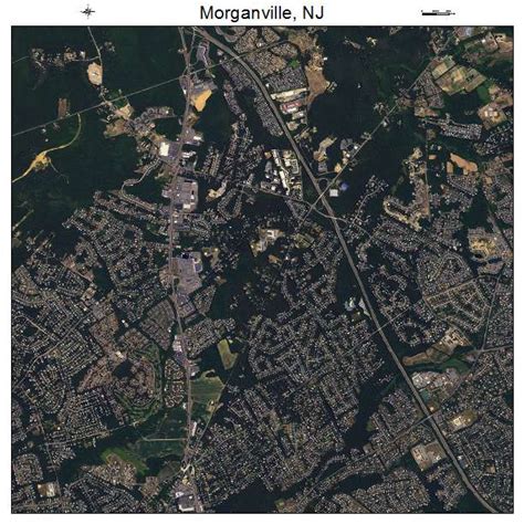 Aerial Photography Map of Morganville, NJ New Jersey